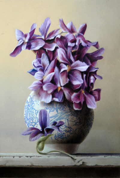 violets & porcelein