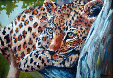 LL Lazy leopard minature 75