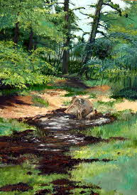 67 Piggy pond 55x75 by tonkinson-art