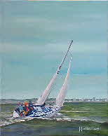 Valliant sailing Algoa Bay by tonkinson-art