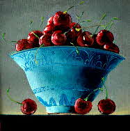 cherries in the evening by tonkinson-art