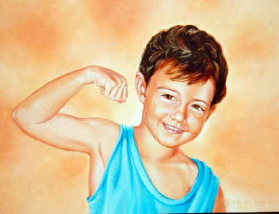 portrait of Keagan by tonkinson-art