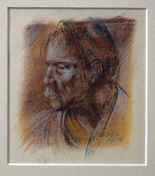 pastel drawing of an old man by tonkinson-art pastel drawing of an old man by tonkinson-art