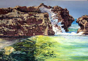 seascape of pollock beach by tonkinson-art