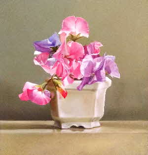 TAM TUT Ceramic vase Sweetpeas