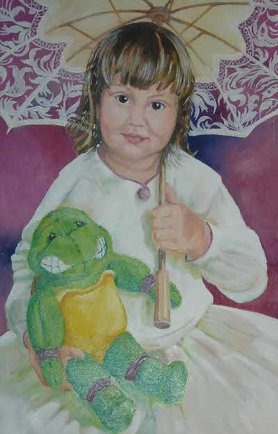 unfinished portrait of Kim by tonkinson-art